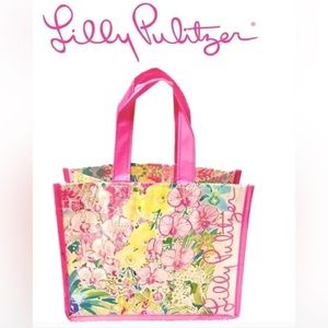 Lilly Pulitzer Floral Garden Shopping Bag Tote